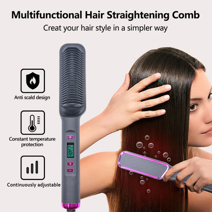 Multifunctional Anti-scald Negative Ion Straight Curling Comb