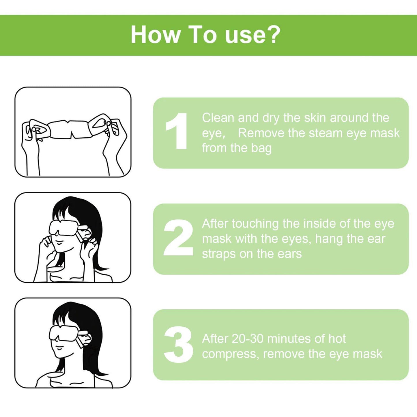 Self-Heating Eye Masks - 5 Pack