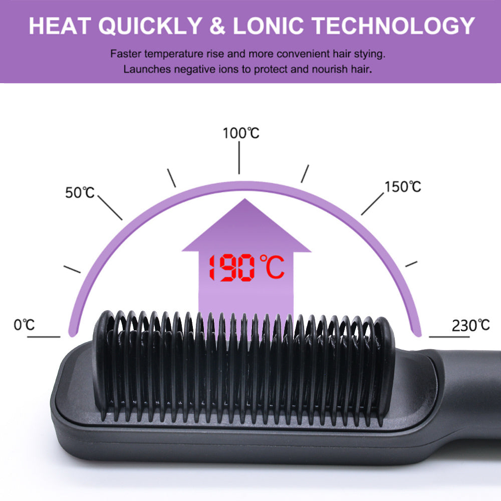 Multifunctional Anti-scald Negative Ion Straight Curling Comb