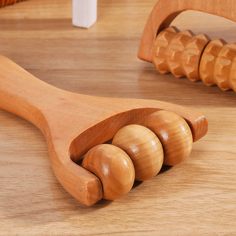 Versatile Wooden Roller Massager